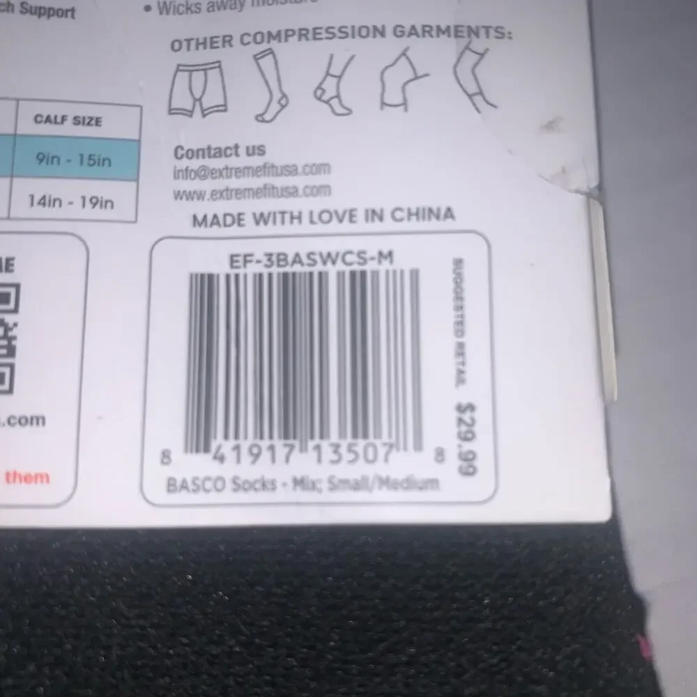 EXTREME FIT USA Ribbons‎ Compression Socks S/M